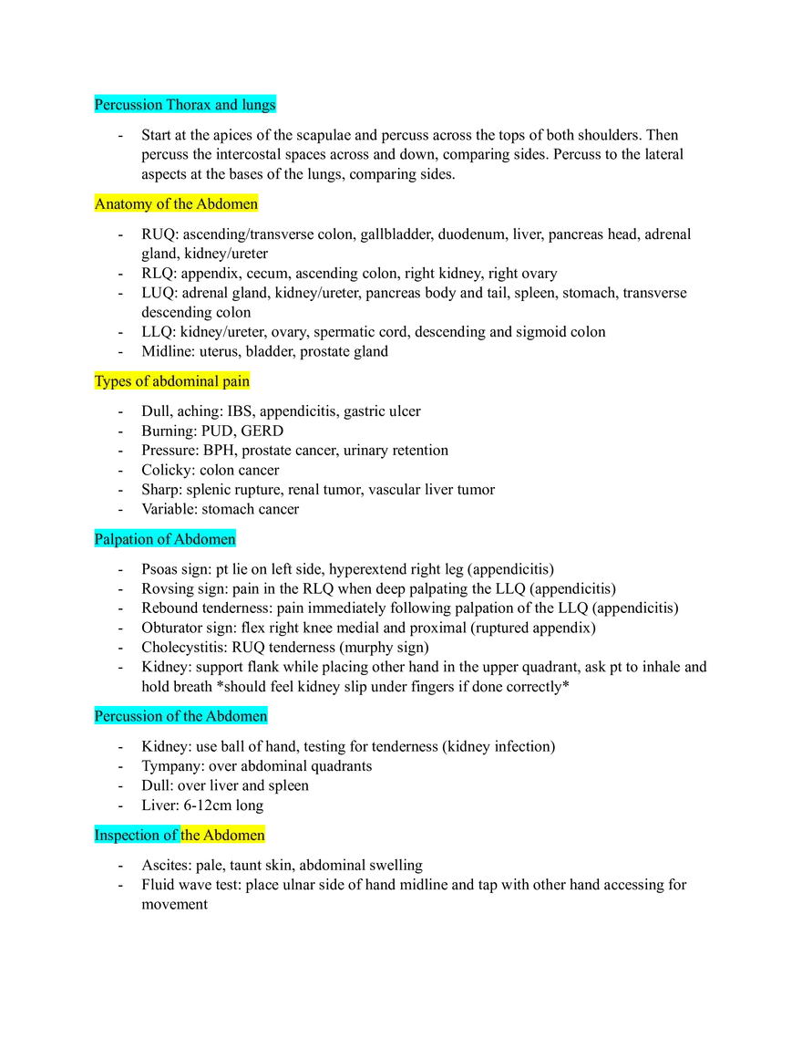 NUR 304 Comprehensive Final Exam Study Guide - Page 7