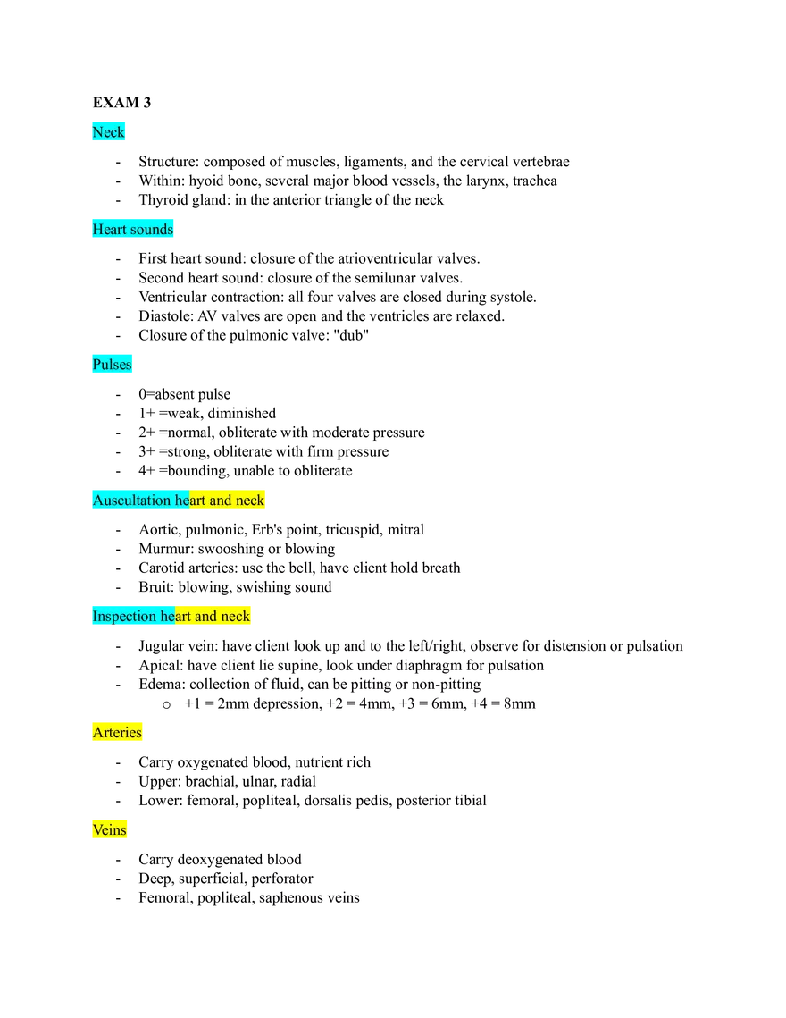 NUR 304 Comprehensive Final Exam Study Guide - Page 8