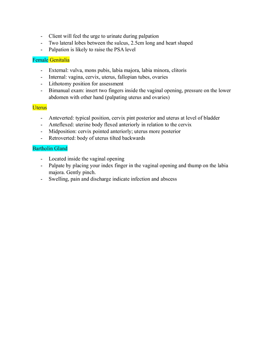 NUR 304 Comprehensive Final Exam Study Guide - Page 10