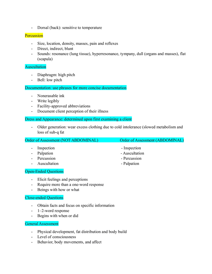 NUR 304 Comprehensive Final Exam Study Guide - Page 4