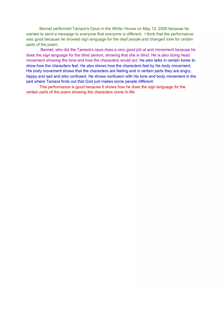 Benet Tamaras Opus Reveiw - Page 1