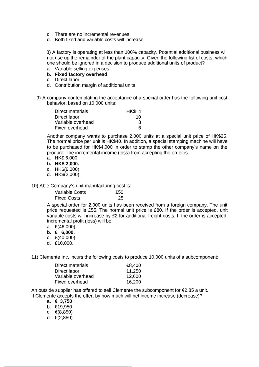 Internal Reports Answer Key - Page 2