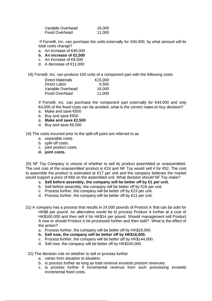 Internal Reports Answer Key - Page 5