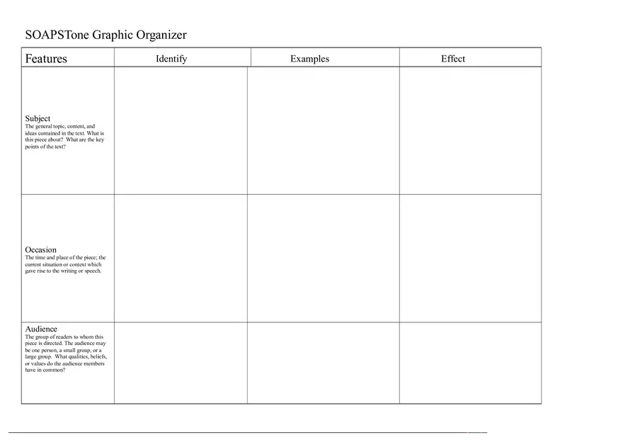 Soapstone Graphic Organizer 1 - Page 1