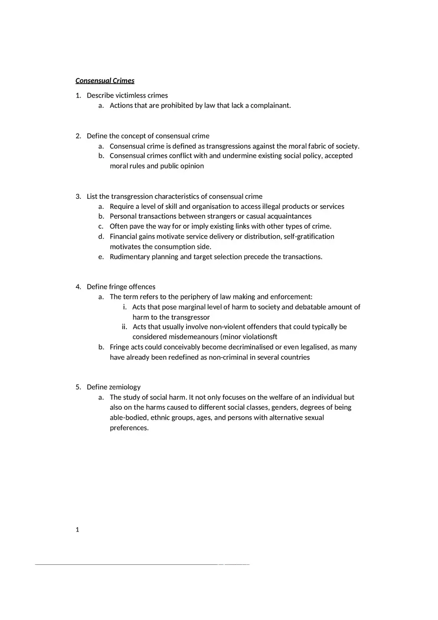 Consensual Crimes - Notes - Page 1