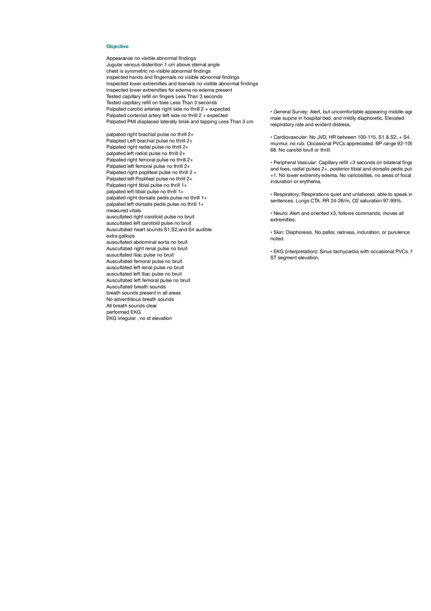 Documentation - Chest Pain - Page 2