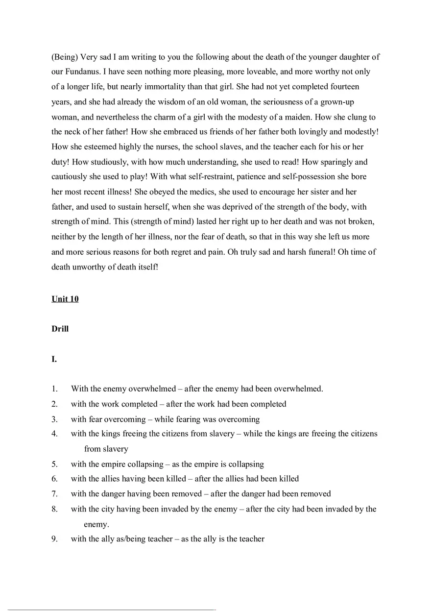 Answer Key for Latin. An Intensive Course Part 5 - Page 7