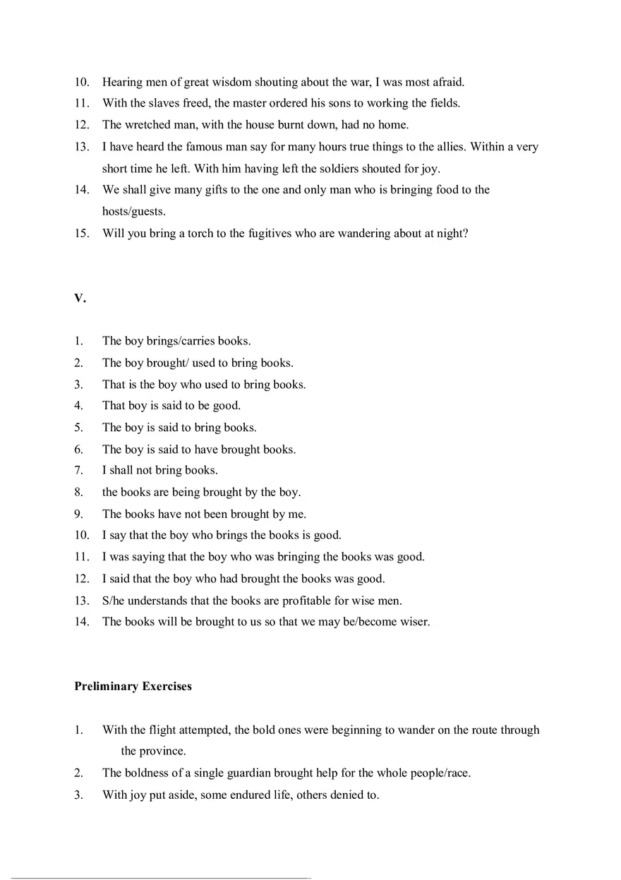 Answer Key for Latin. An Intensive Course Part 5 - Page 10