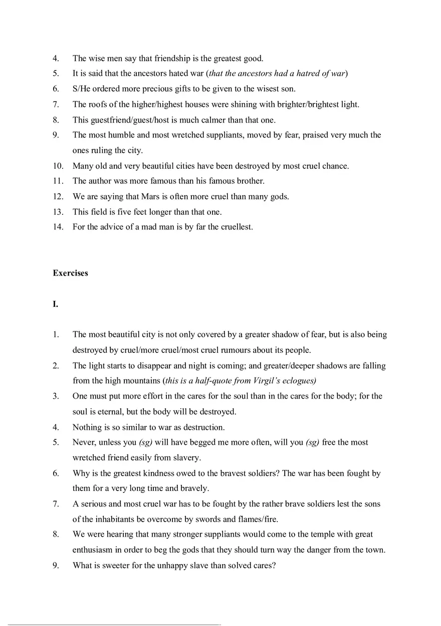 Answer Key for Latin. An Intensive Course Part 5 - Page 4