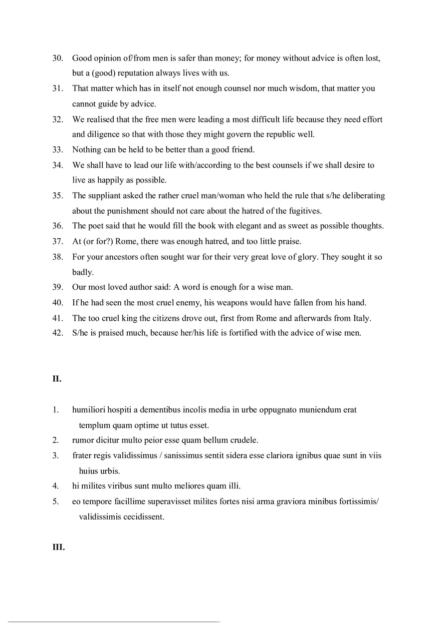 Answer Key for Latin. An Intensive Course Part 5 - Page 6