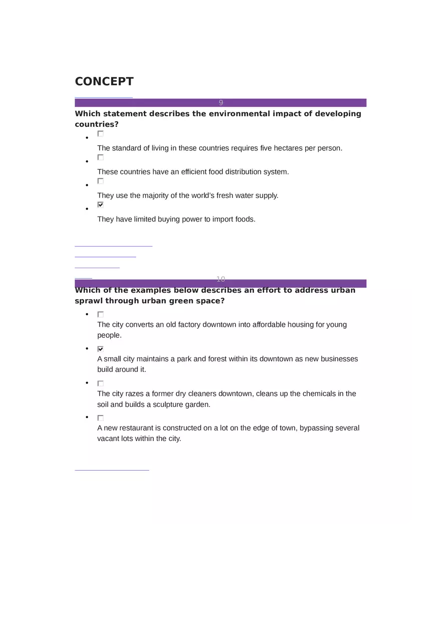 Environmental Science Unit 3 - 24 Questions - Page 4