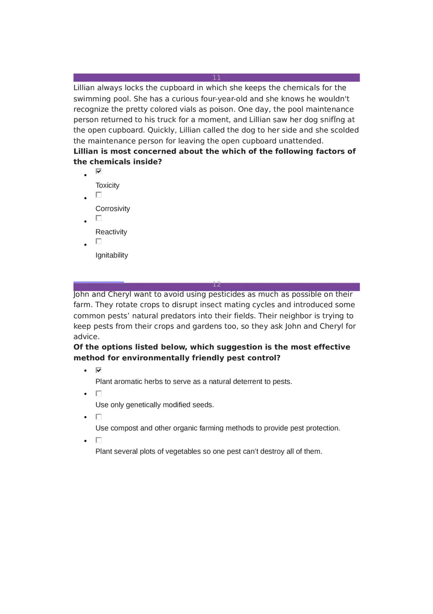 Environmental Science Unit 3 - 24 Questions - Page 5
