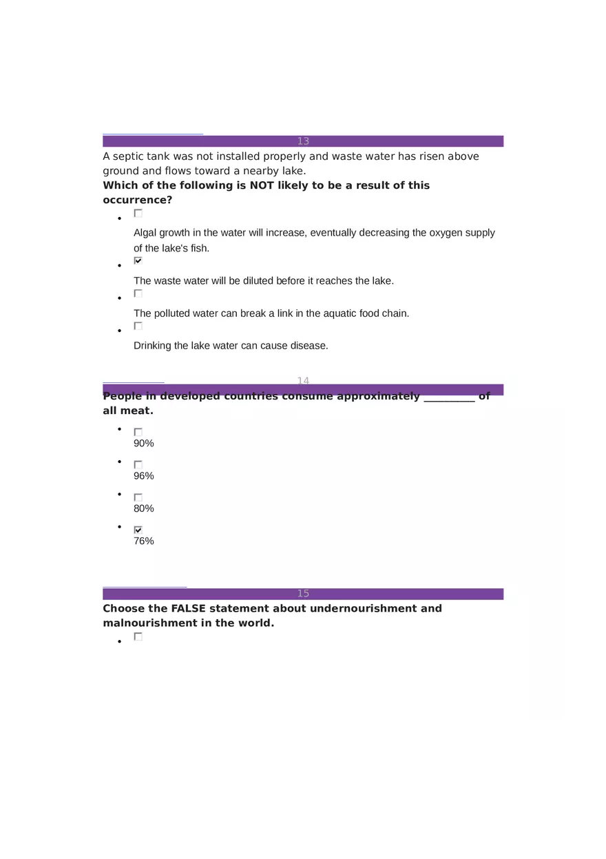 Environmental Science Unit 3 - 24 Questions - Page 6