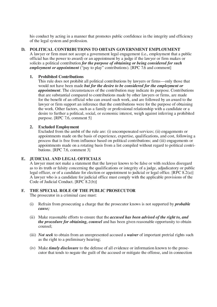 Professional Responsibility Guide Part 5 - Page 8