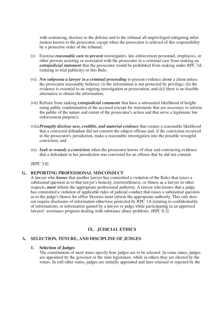 Professional Responsibility Guide Part 5 - Page 9