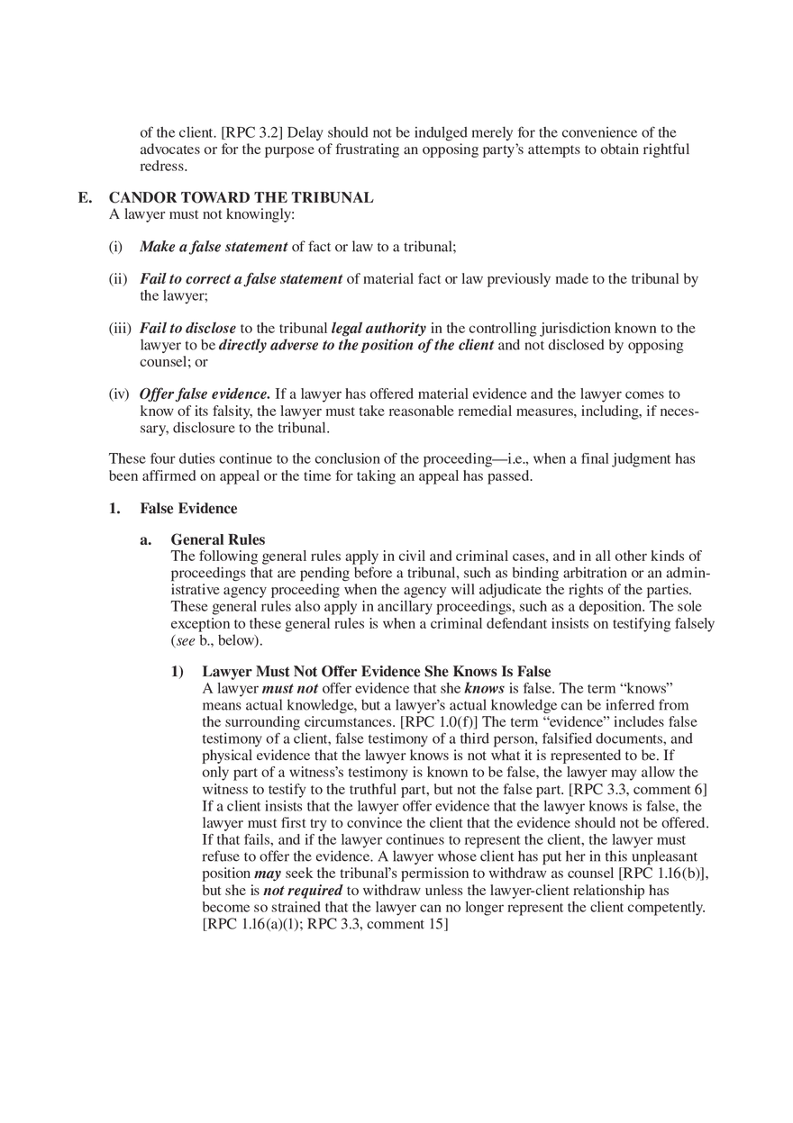 Professional Responsibility Guide Part 5 - Page 2