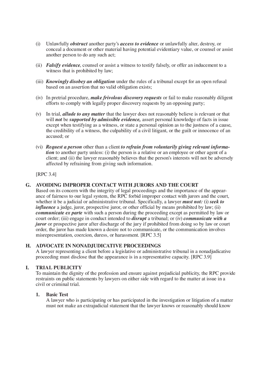 Professional Responsibility Guide Part 5 - Page 4