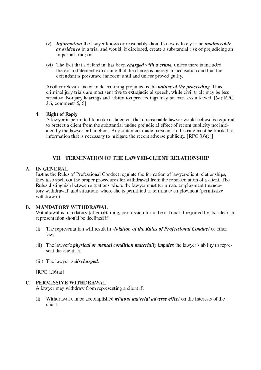 Professional Responsibility Guide Part 5 - Page 6