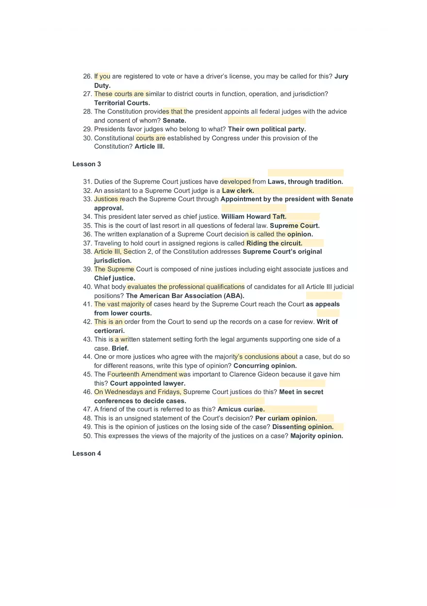 Jurisdiction of the Court Study Guide - Page 2
