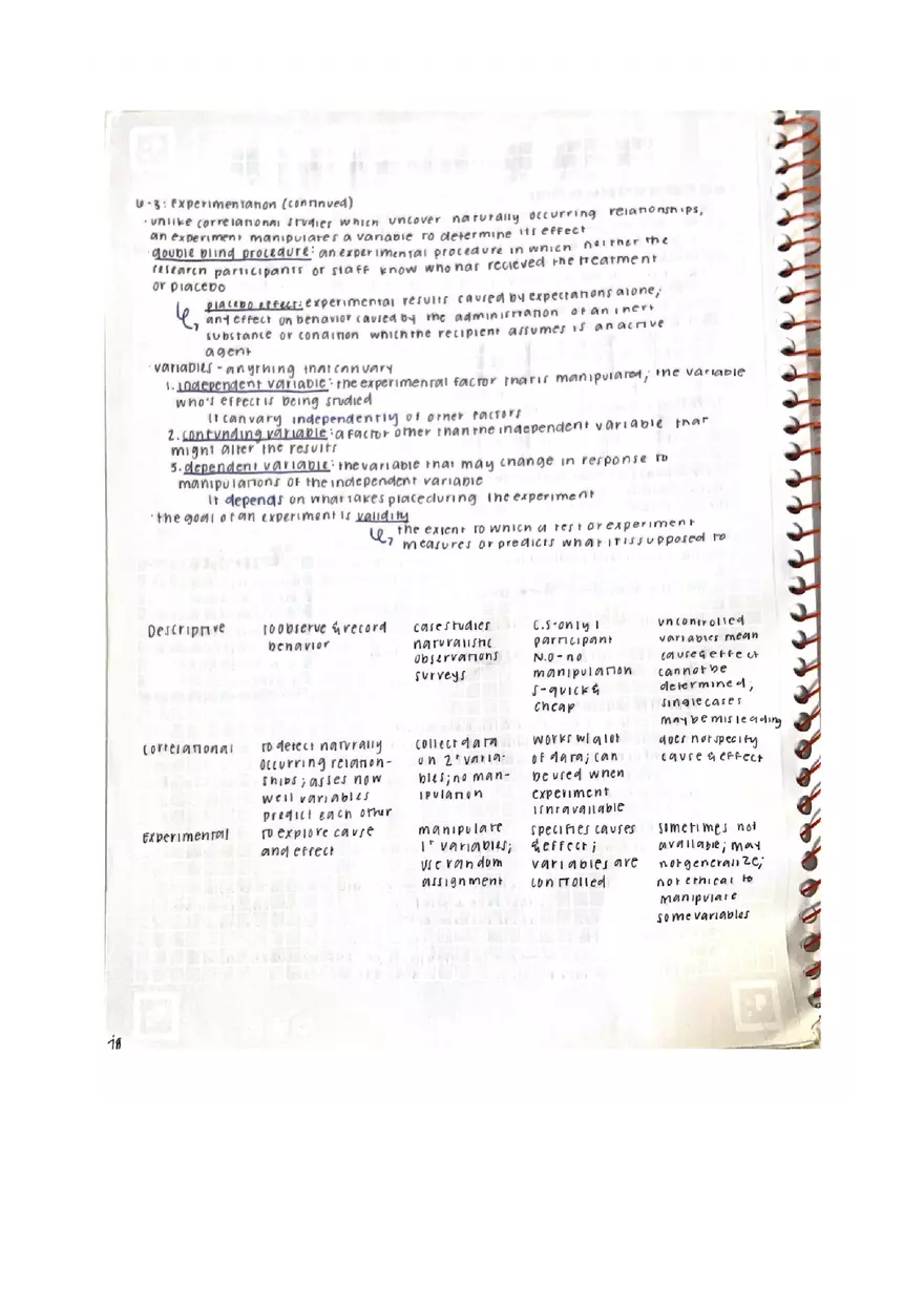 Psychology Module 6 - Correlation and Experimentation - Page 2