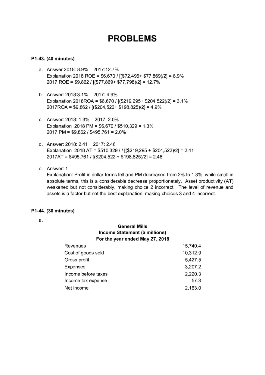 Solutions and Test Bank For Financial Statement Analysis and Valuation - Page 8