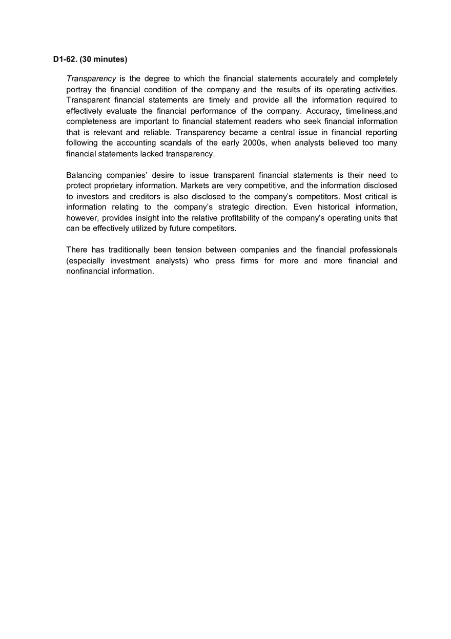 Solutions and Test Bank For Financial Statement Analysis and Valuation - Page 31