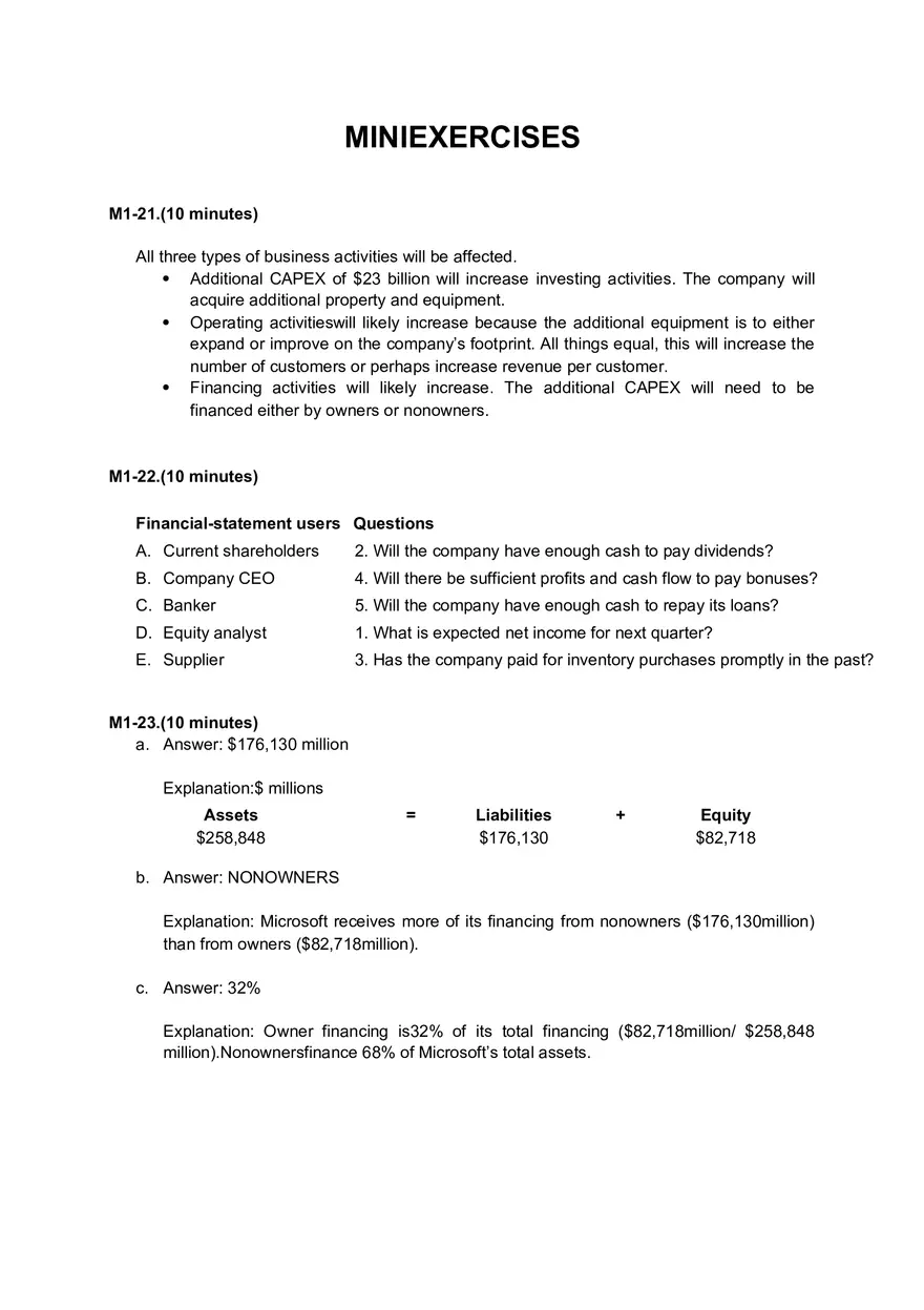 Solutions and Test Bank For Financial Statement Analysis and Valuation - Page 32