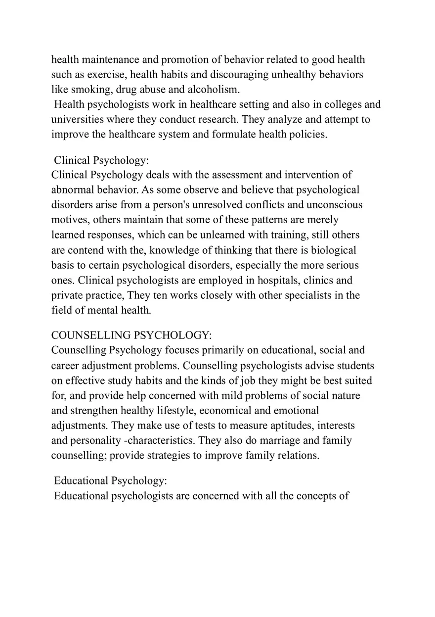 Scope of Psychology - Page 2