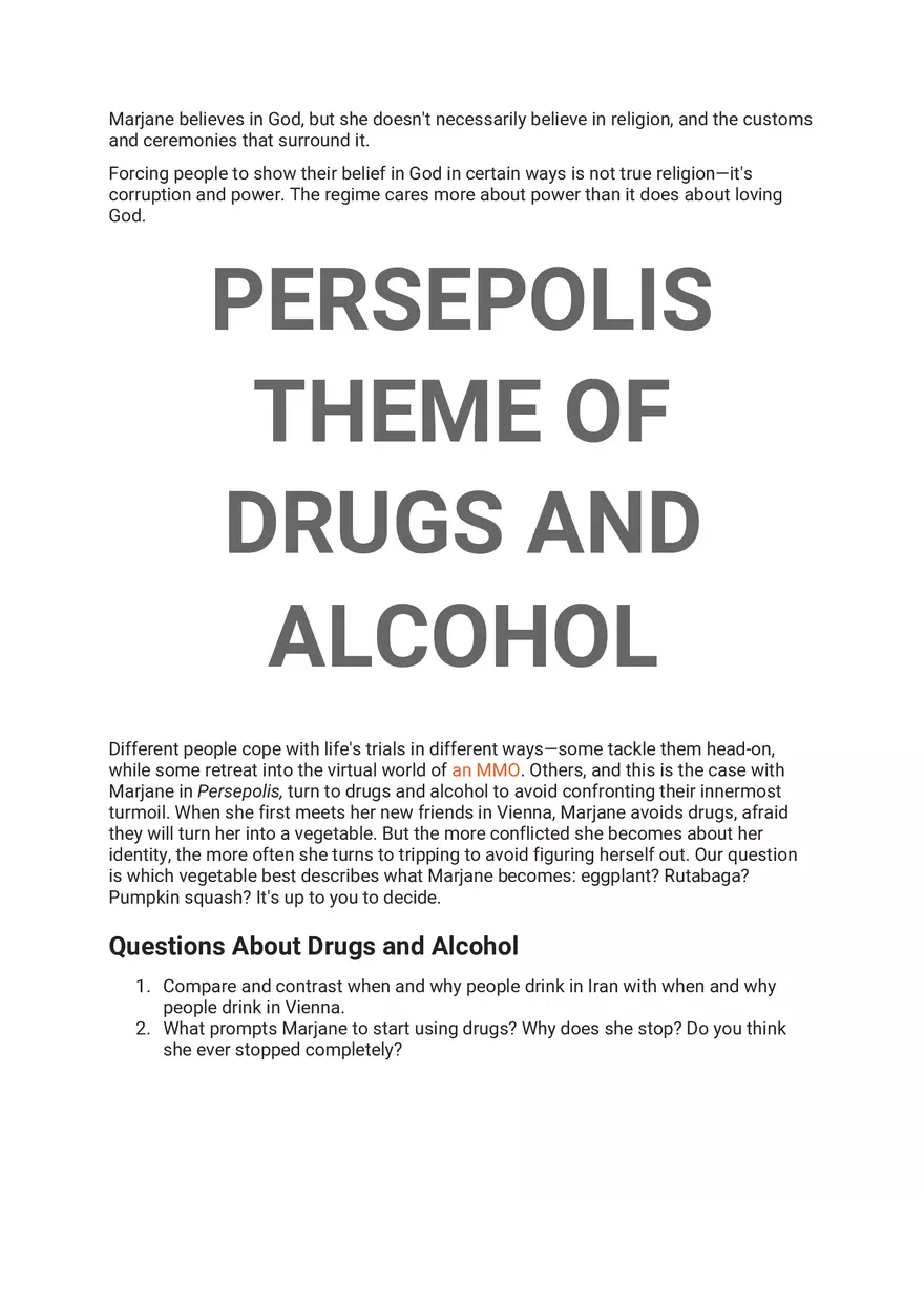 Persepolis Summary Part 5 - Page 7