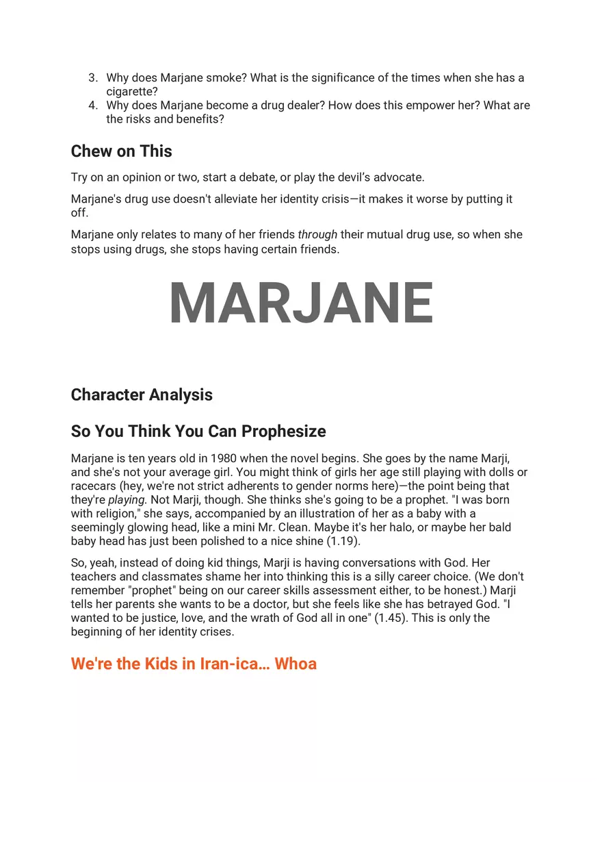 Persepolis Summary Part 5 - Page 8