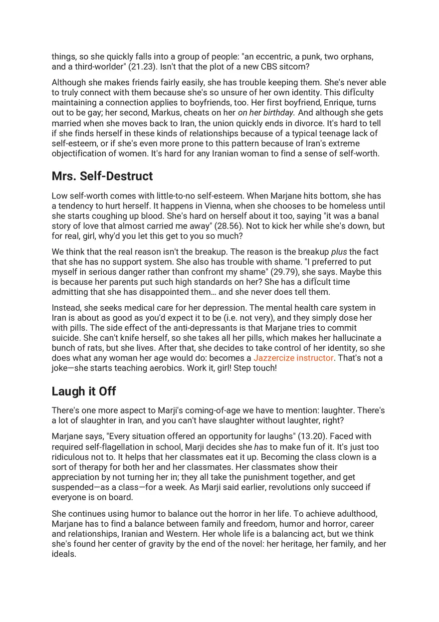 Persepolis Summary Part 5 - Page 10