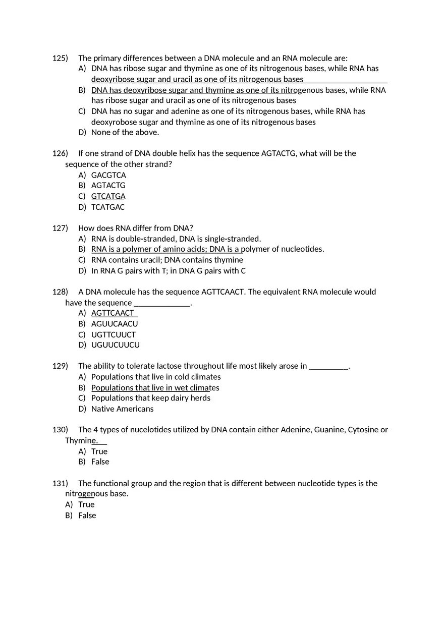 Campbell Essential Bio Test with Answers 2 - Page 10