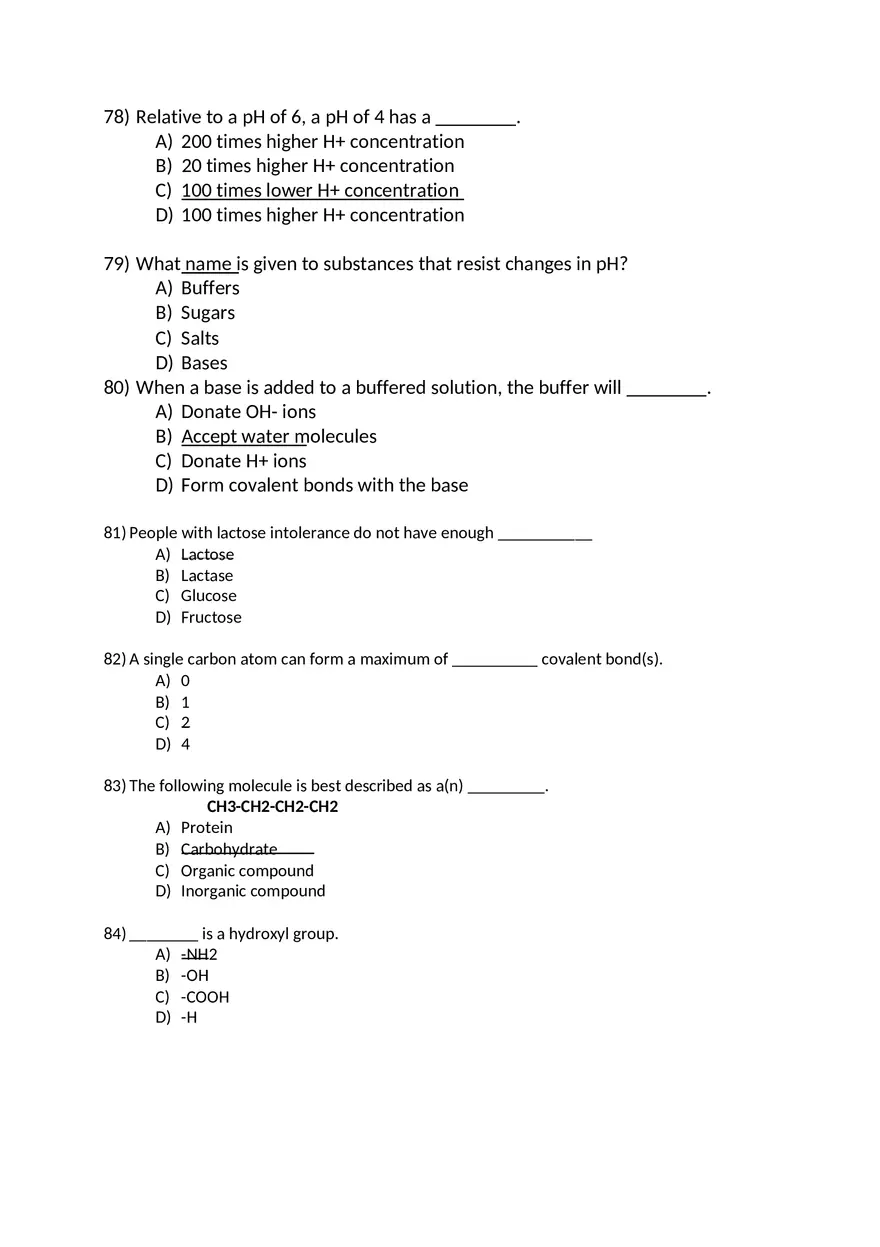 Campbell Essential Bio Test with Answers 2 - Page 2