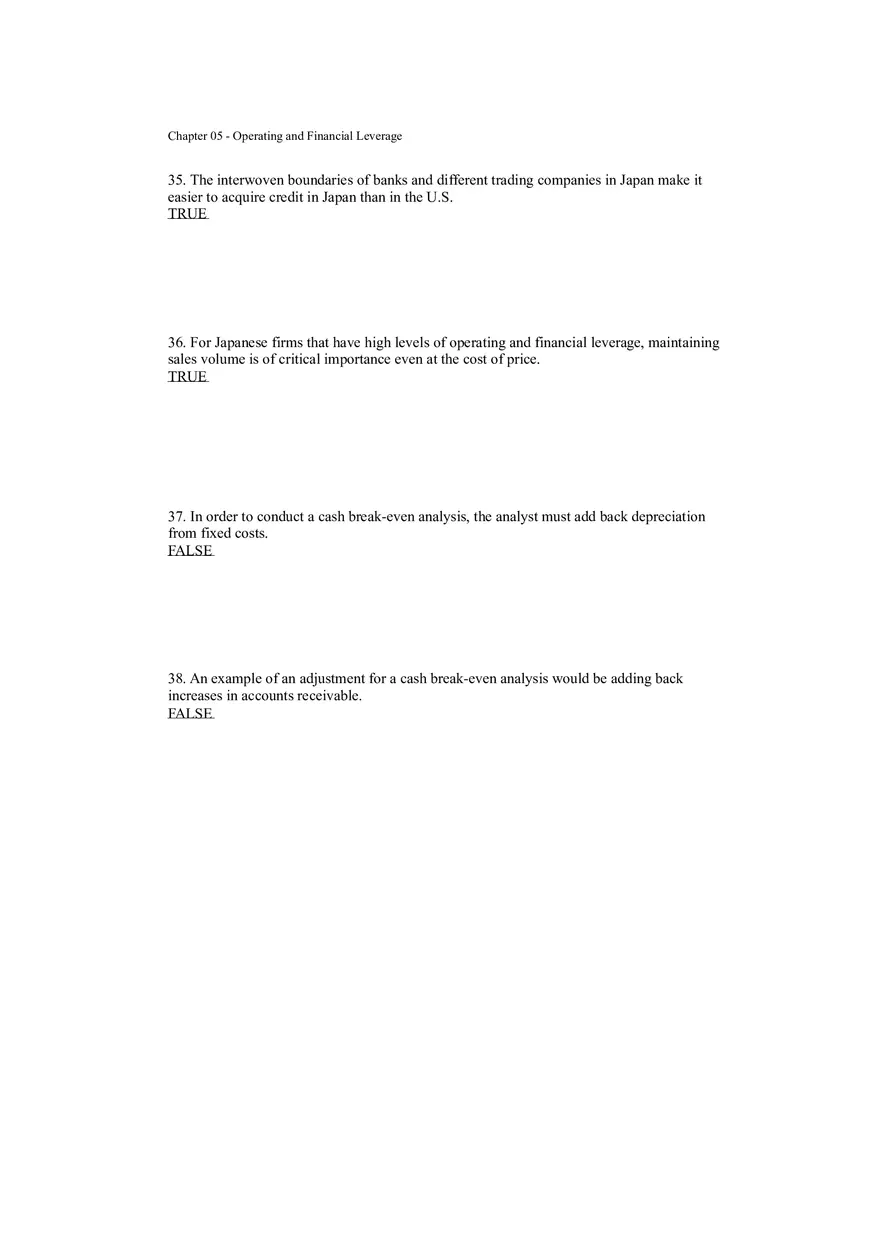 Operating and Financial Leverage Assignment Part 3 - Page 10