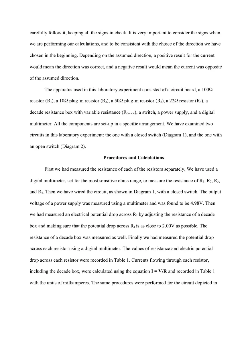 Lab Report DC Circuits - Page 2