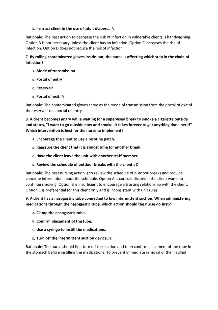 Fundamentals Of Nursing Modalities Practicum Answer Key Part 1 - Page 7