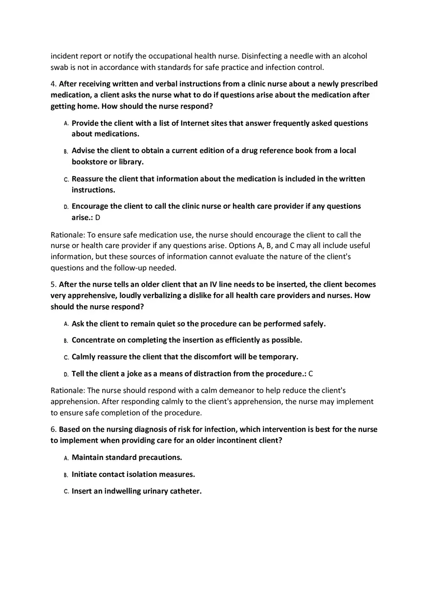 Fundamentals Of Nursing Modalities Practicum Answer Key Part 1 - Page 2