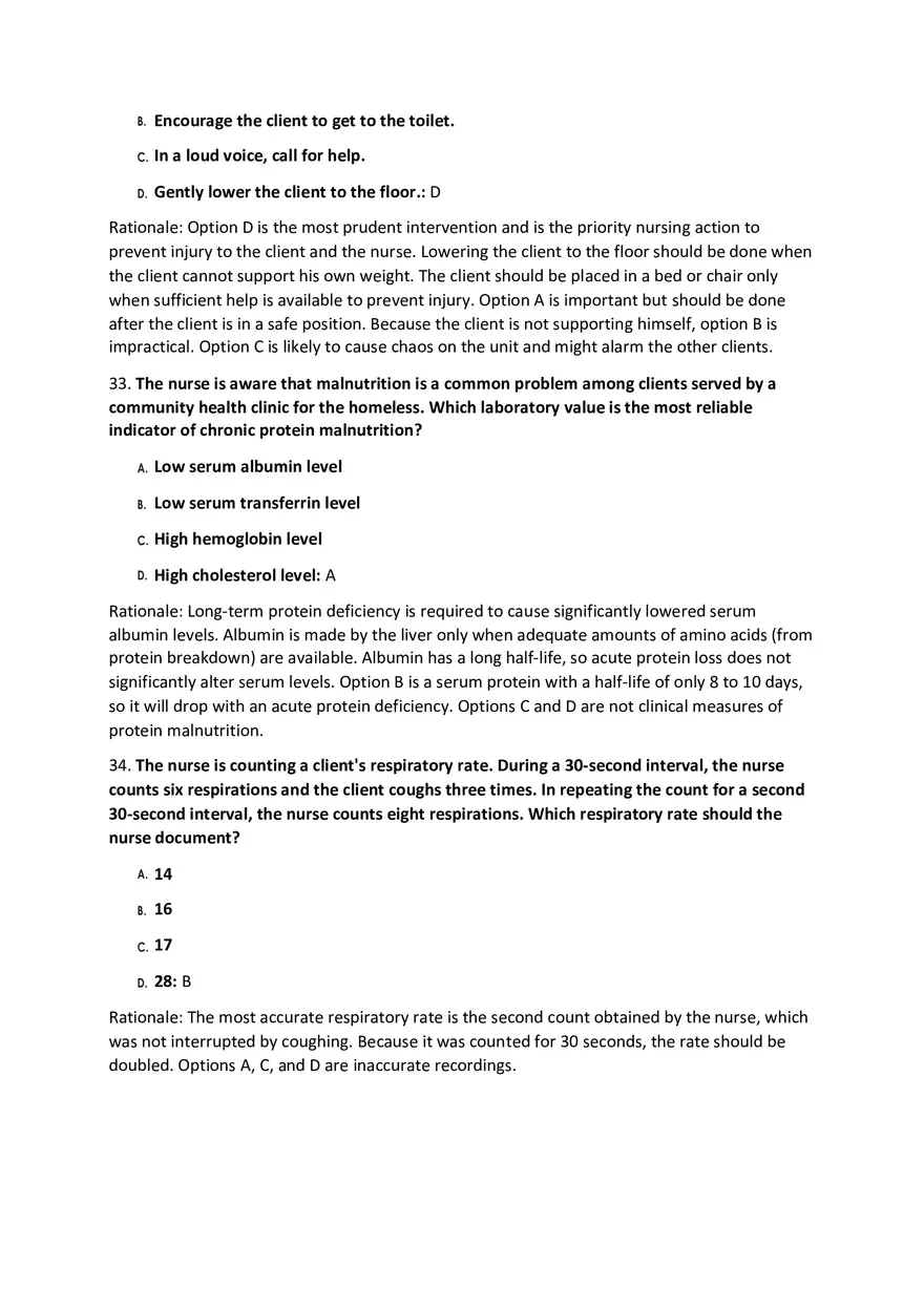 Fundamentals Of Nursing Modalities Practicum Answer Key Part 1 - Page 4
