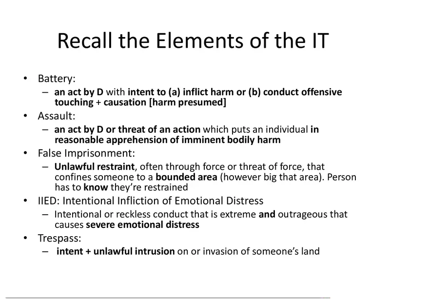 What is a Tort (Lecture) Part 6 - Page 8