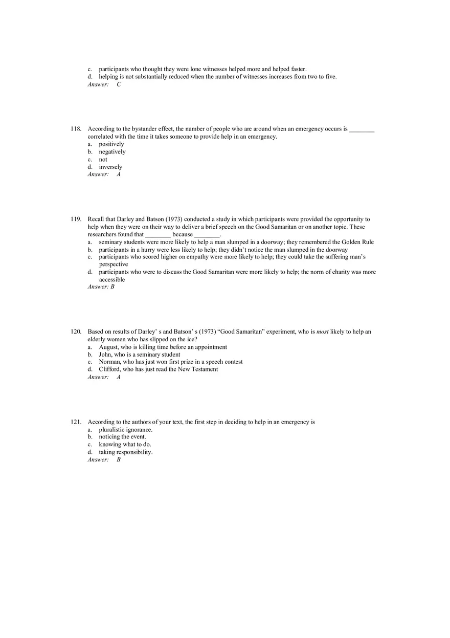 Prosocial Behavior - Why do People Help Answers 3 - Page 7