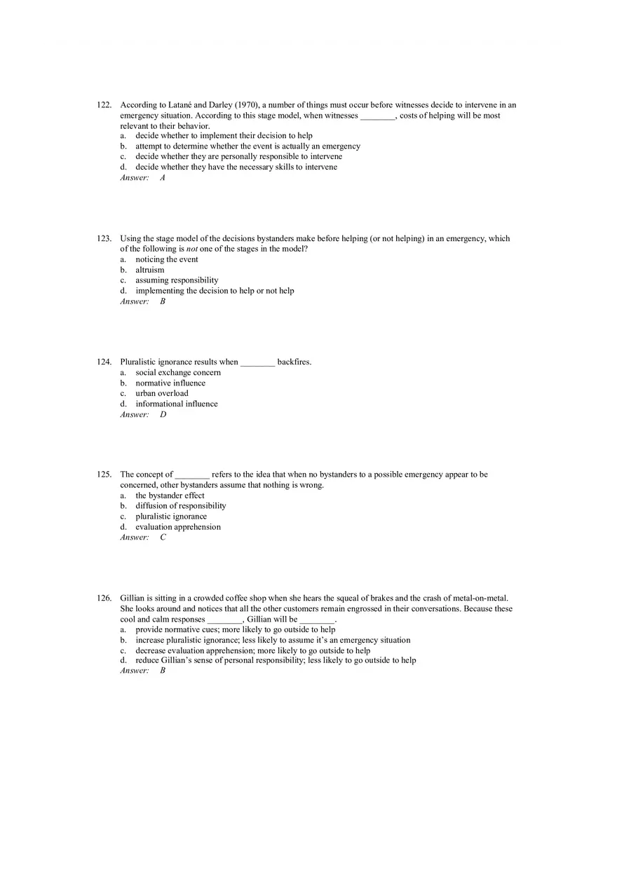 Prosocial Behavior - Why do People Help Answers 3 - Page 8