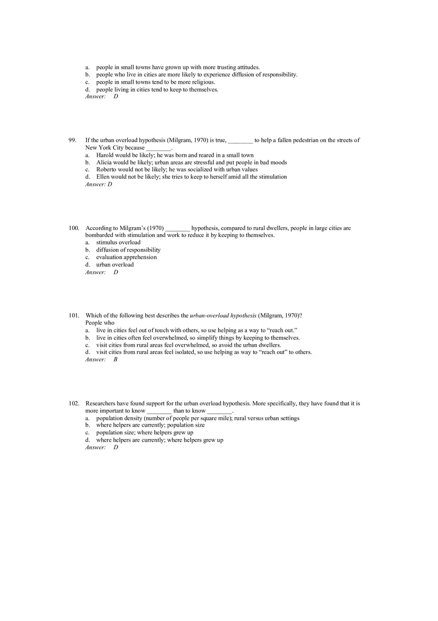 Prosocial Behavior - Why do People Help Answers 3 - Page 3