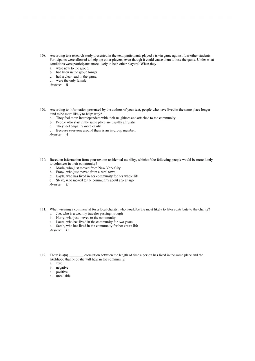 Prosocial Behavior - Why do People Help Answers 3 - Page 5