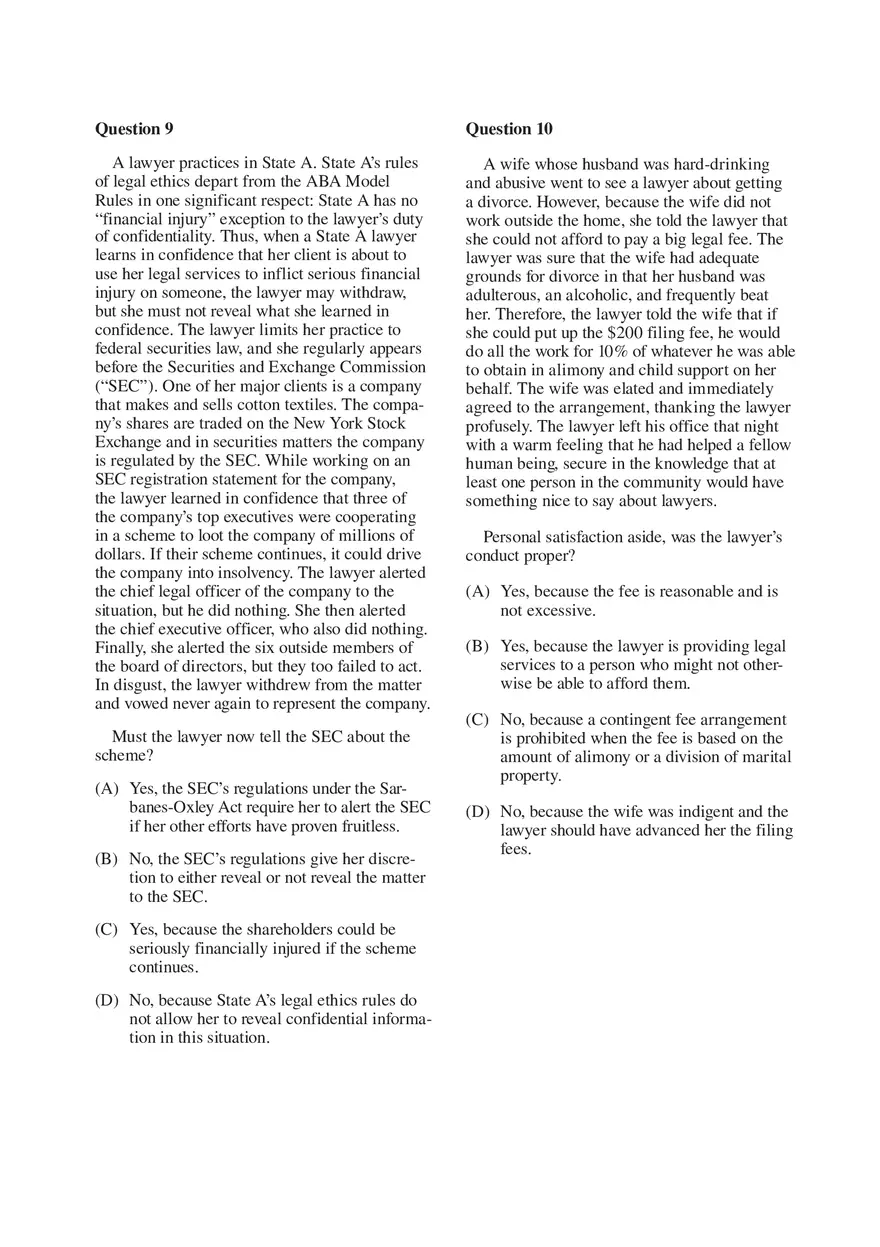 Professional Responsibility Guide Part 8 - Page 11