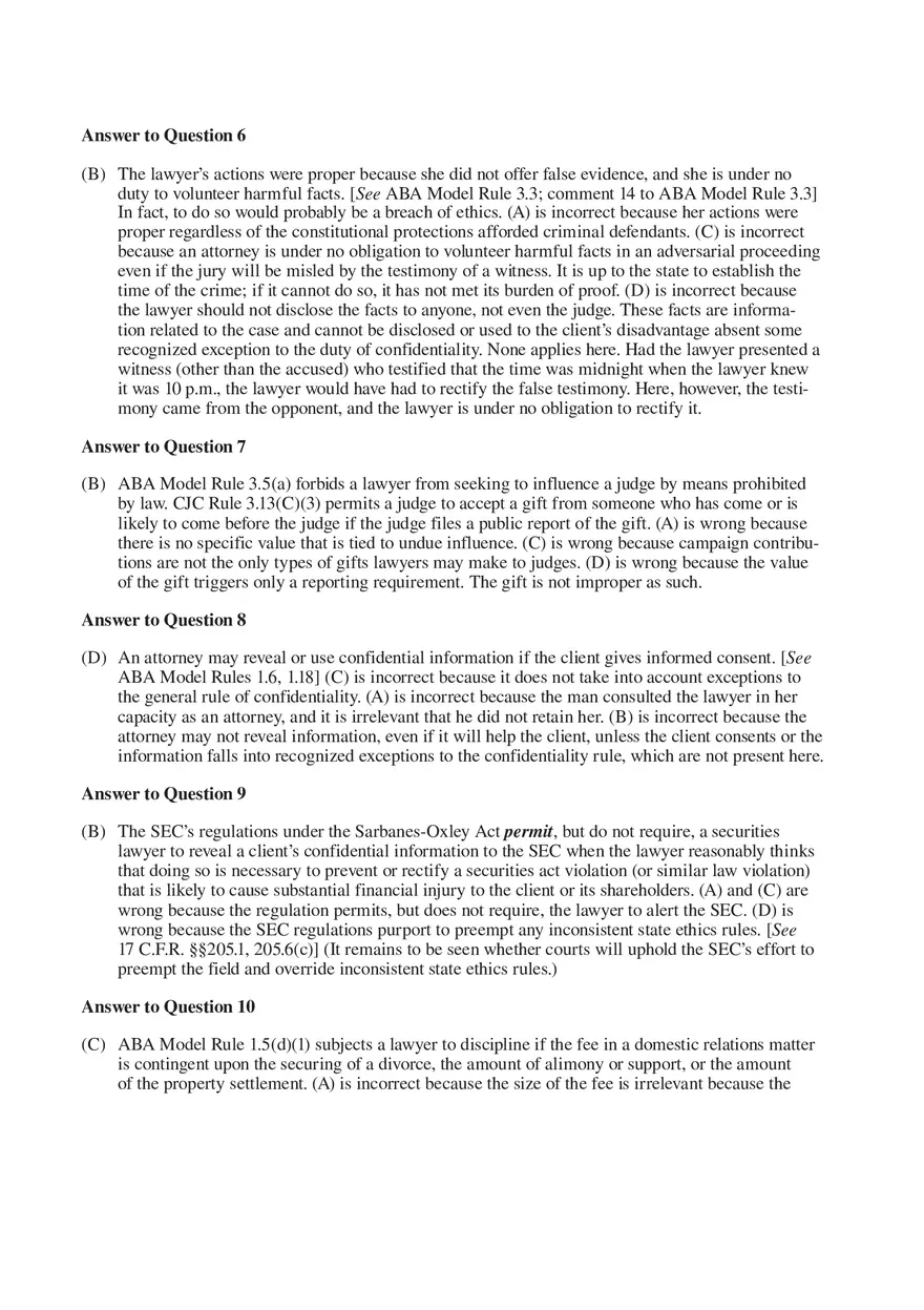 Professional Responsibility Guide Part 8 - Page 14