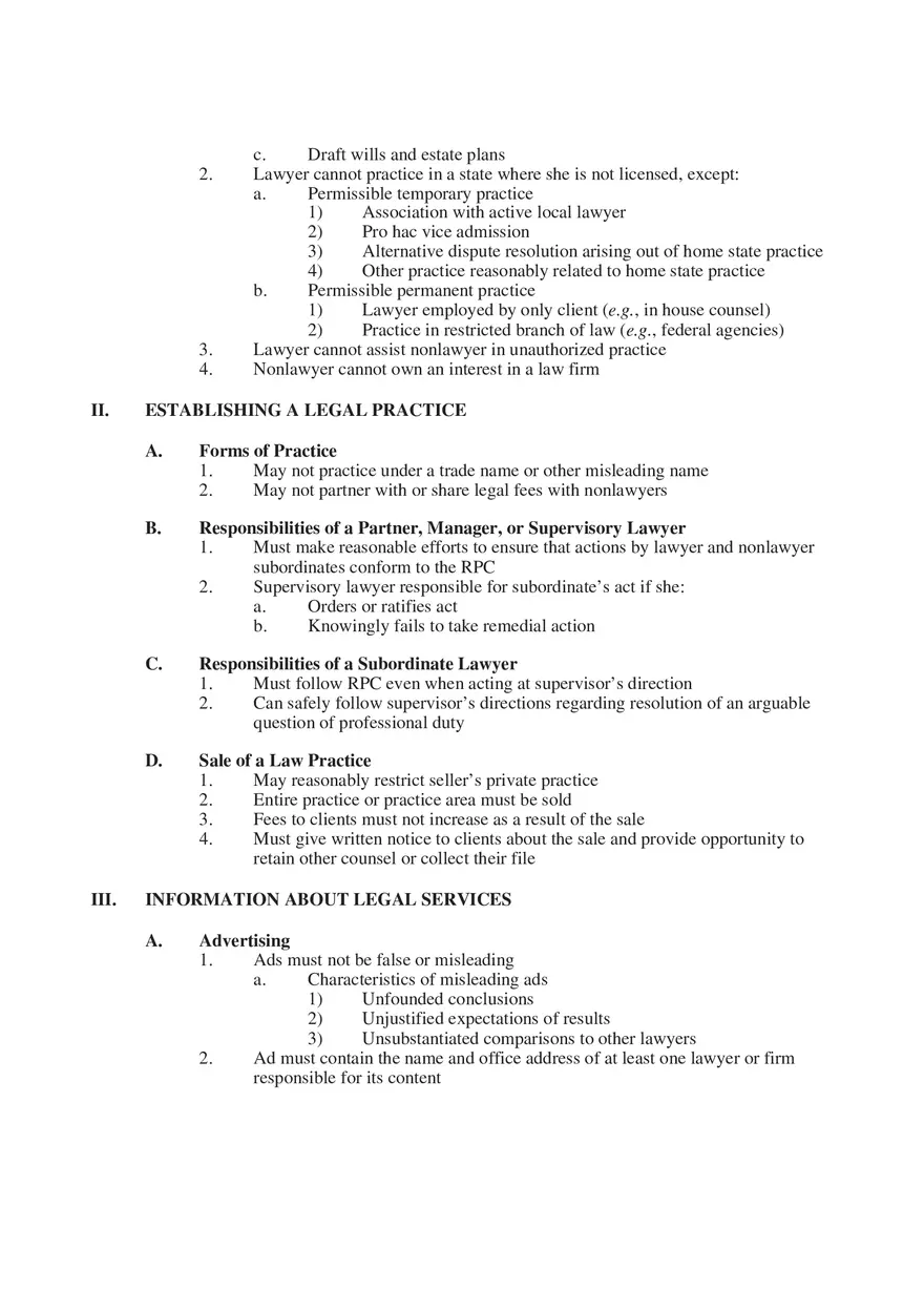 Professional Responsibility Guide Part 8 - Page 17