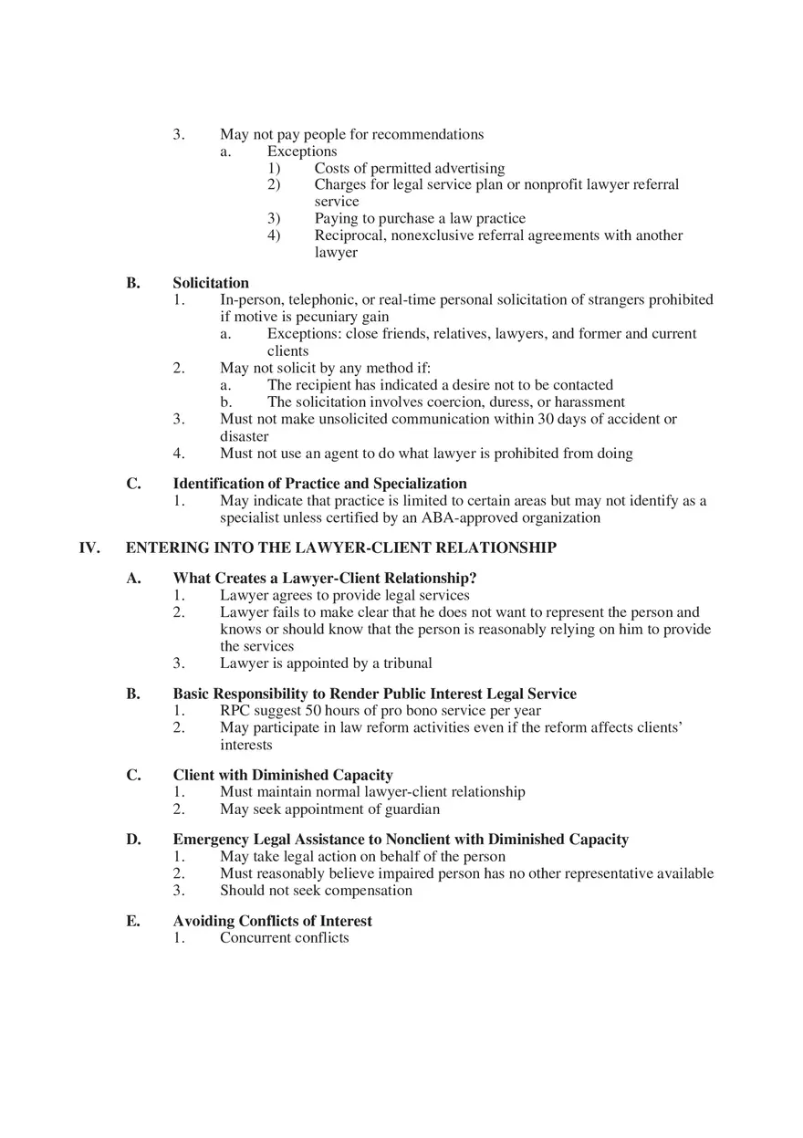 Professional Responsibility Guide Part 8 - Page 18