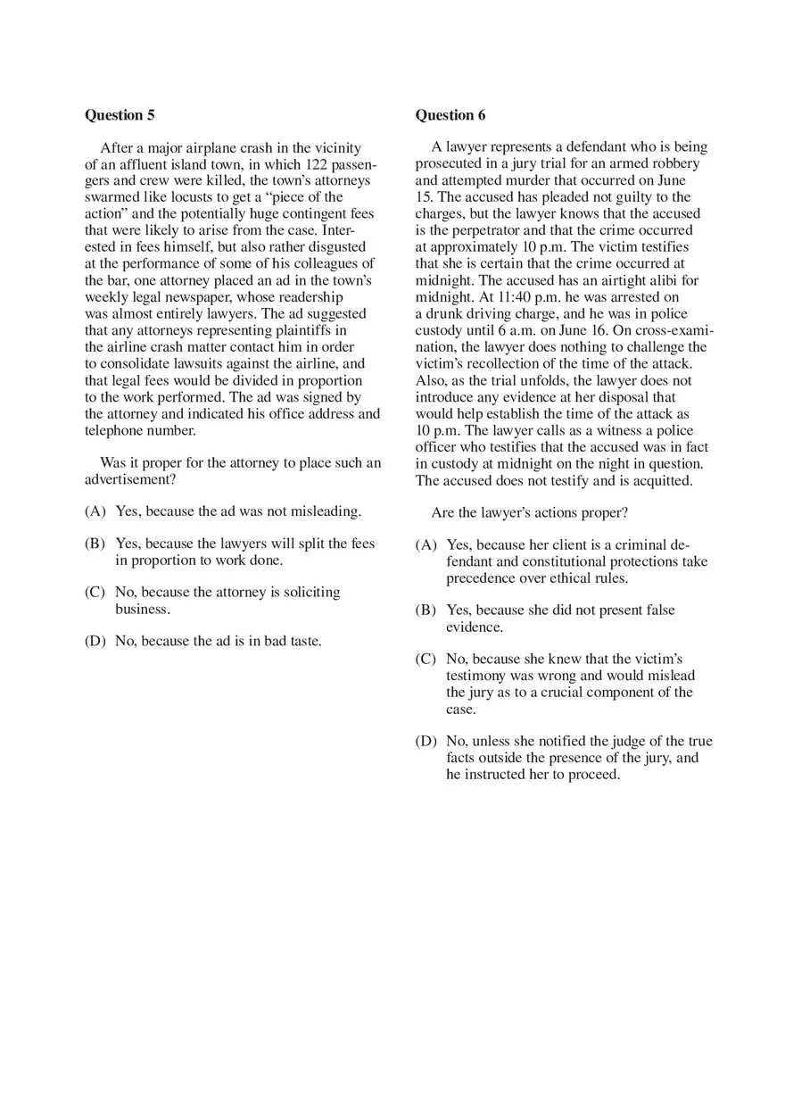 Professional Responsibility Guide Part 8 - Page 1