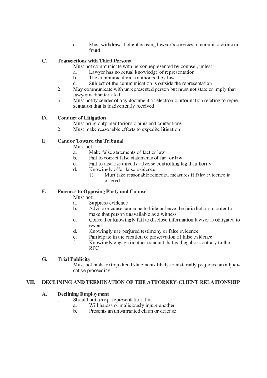 Professional Responsibility Guide Part 8 - Page 6