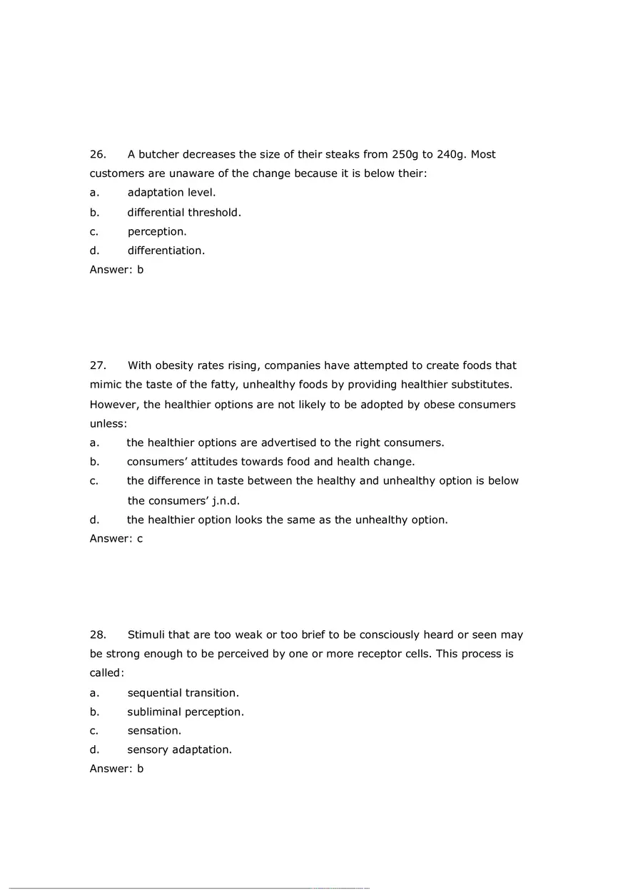 Consumer Perception Chapter 5 Answer Key 1 - Page 9